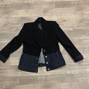 Express Black and Navy Blazer Jacket